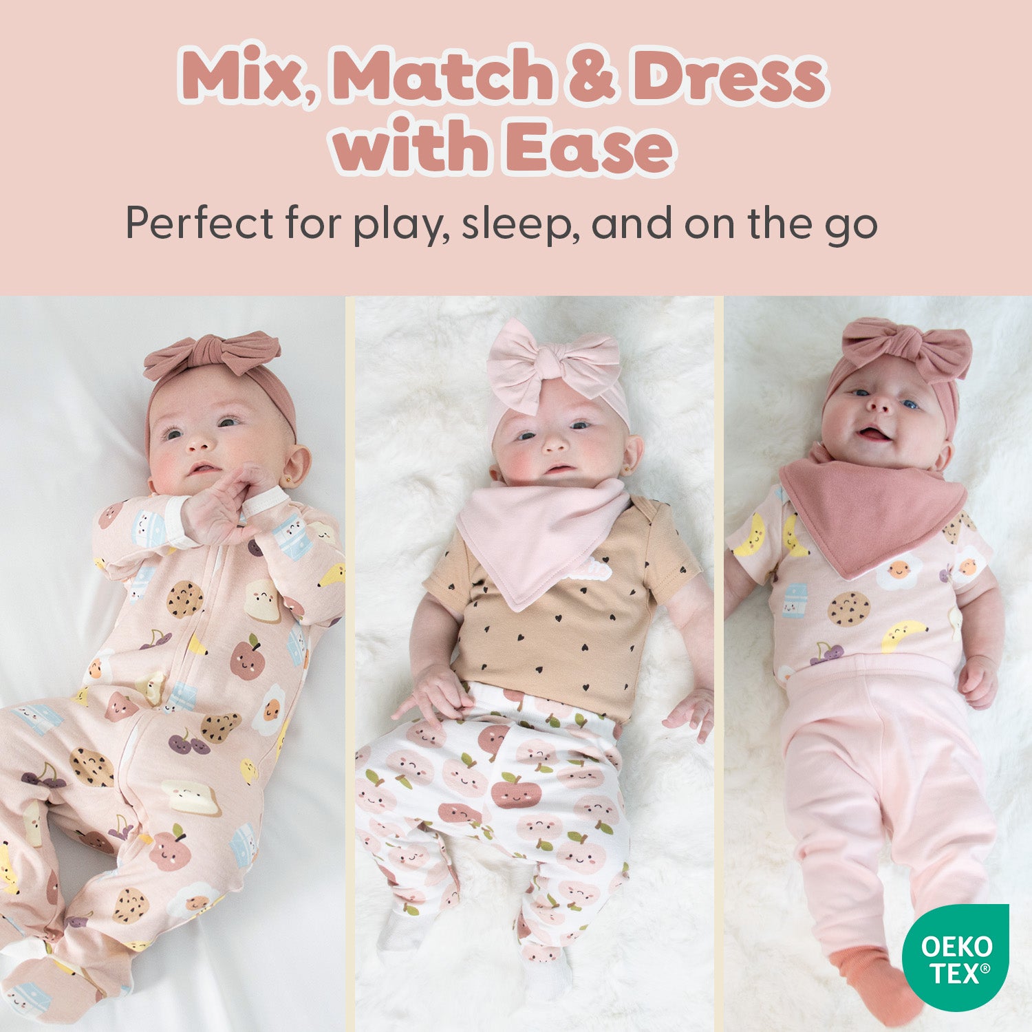 Mini Morsals 15-Piece Baby Girl Clothes Set, 6-9 Months