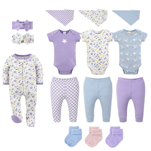 Sky Sparkle 15-Piece Baby Girl Clothes Set