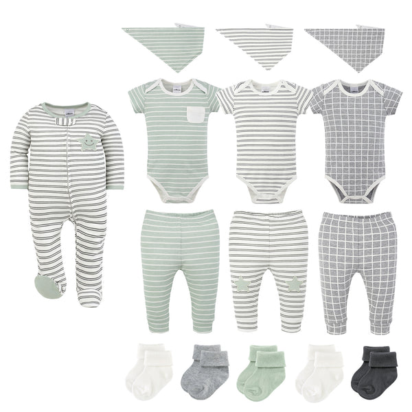 Easy Basics 15-Piece Baby Girl Clothes Set