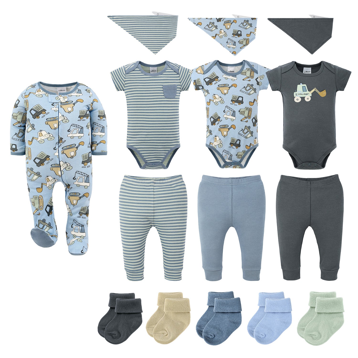 Little Digger 15-Piece Baby Boy Clothes Set