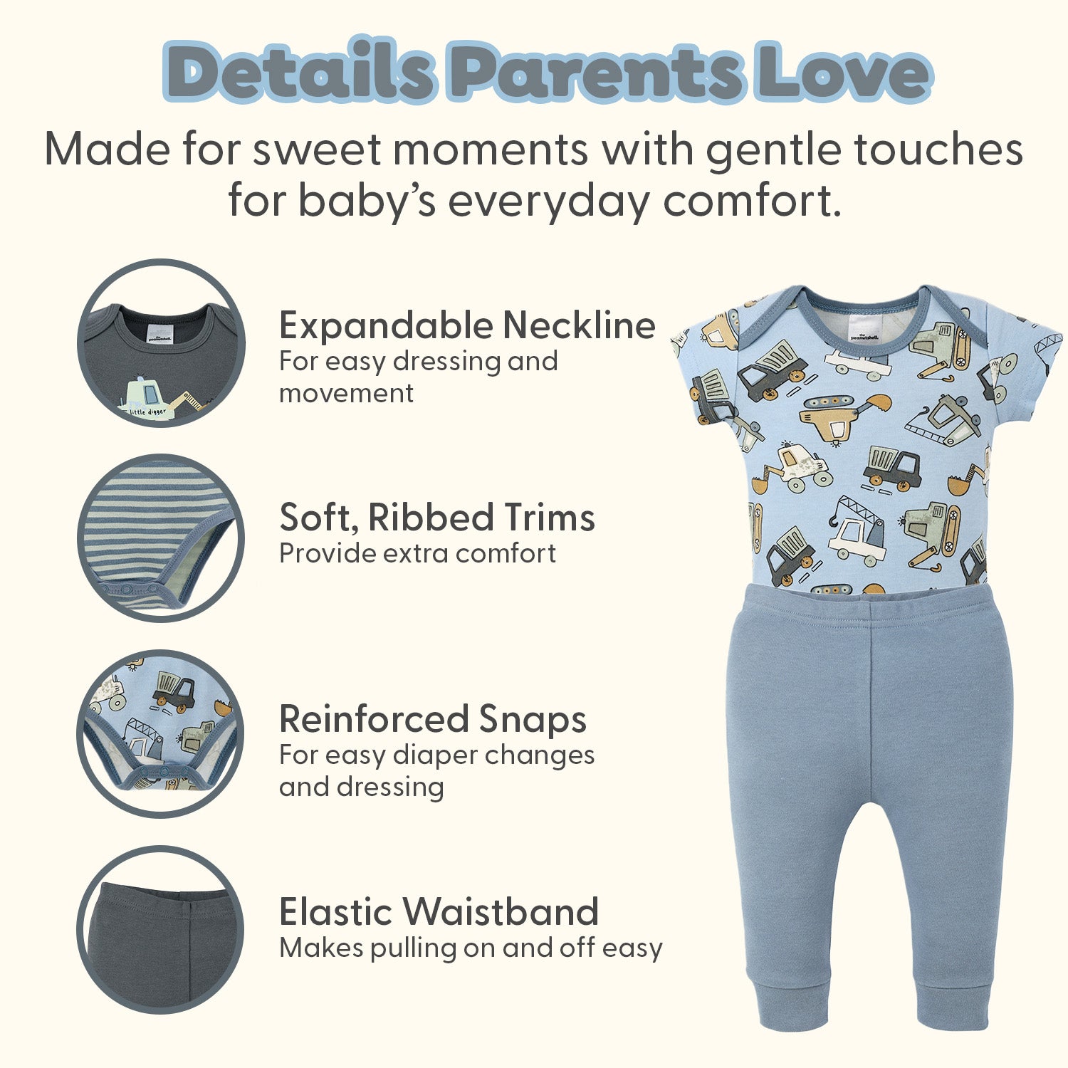 Little Digger 15-Piece Baby Boy Clothes Set