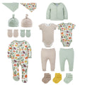 Baby Layette Gift Set for Baby Boys and Girls, Little Harvest, 15-Piece