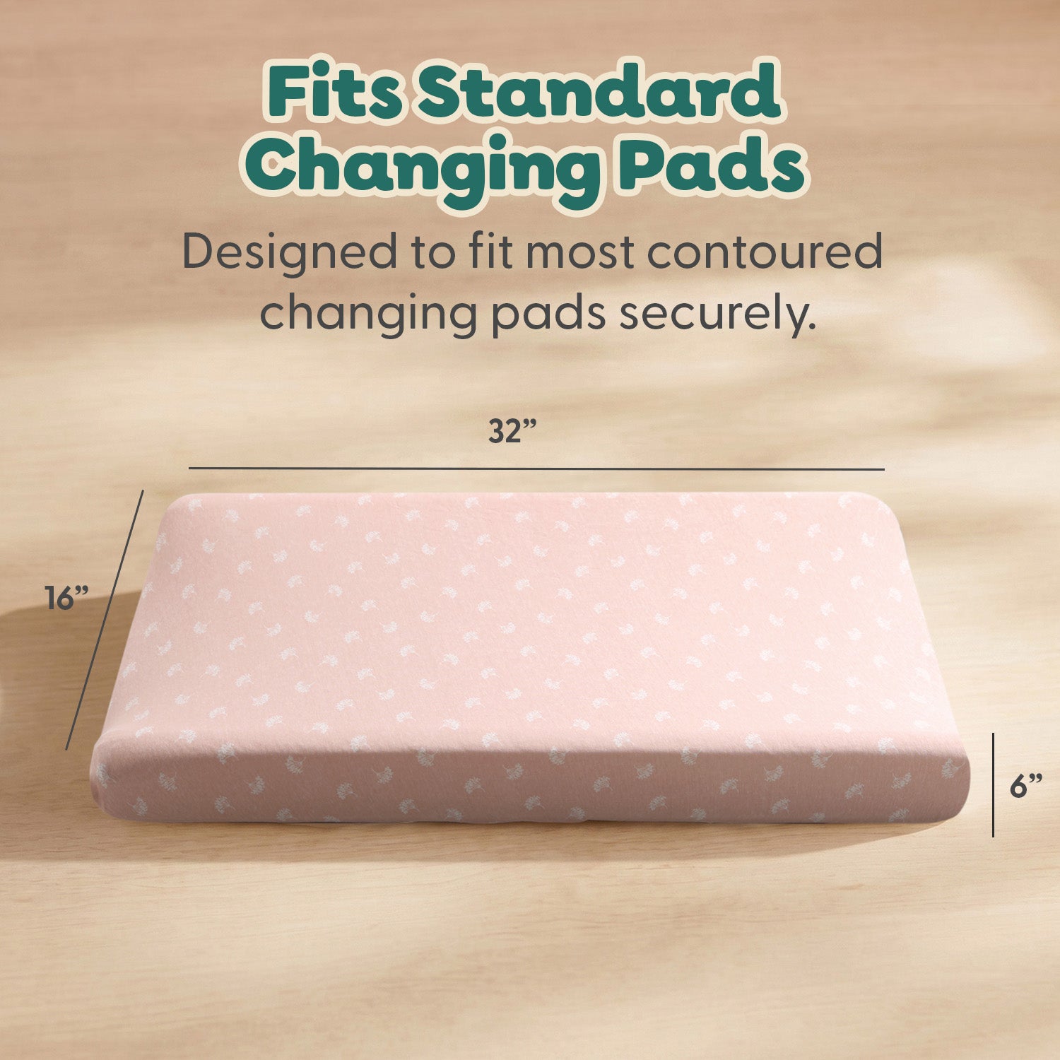 Pink Bouquet, Field Floral Organic Cotton Changing Pad Covers for Baby Girls, 2-Pack