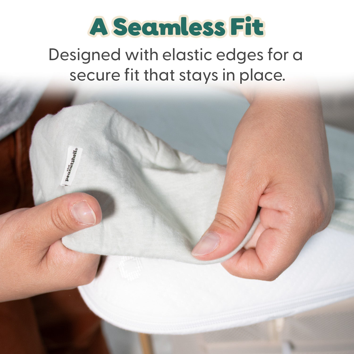 Sage Elephant Organic Cotton Bassinet Sheets for Baby Boys and Girls, 2-Pack