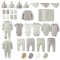 Layette Gift Set for Baby Boys and Girls, Soft Safari, 30-Piece
