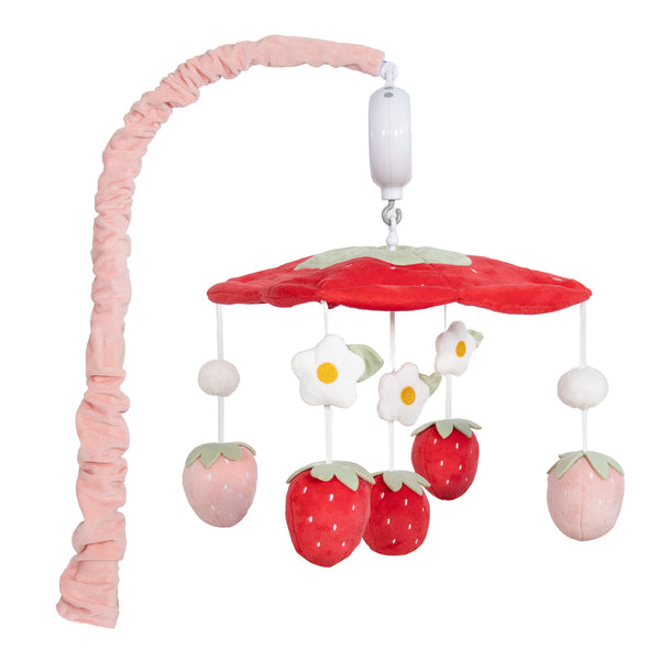 Strawberry Sweet Musical Crib Mobile for Baby Girls