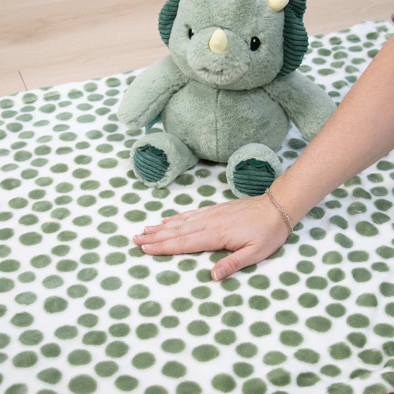 Ace Dino Plush Stuffed Animal and Blanket Gift Set