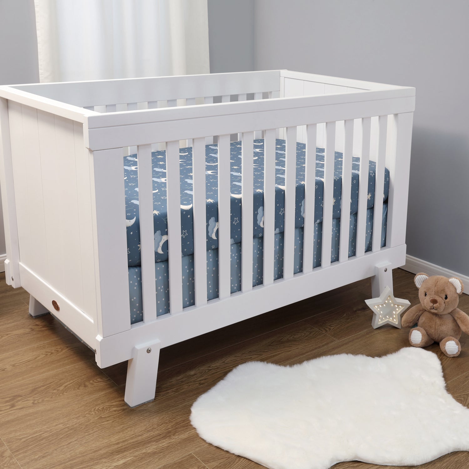 Crib Bedding Set for Baby Boys and Girls, Celestial Serenity, 3 Pieces