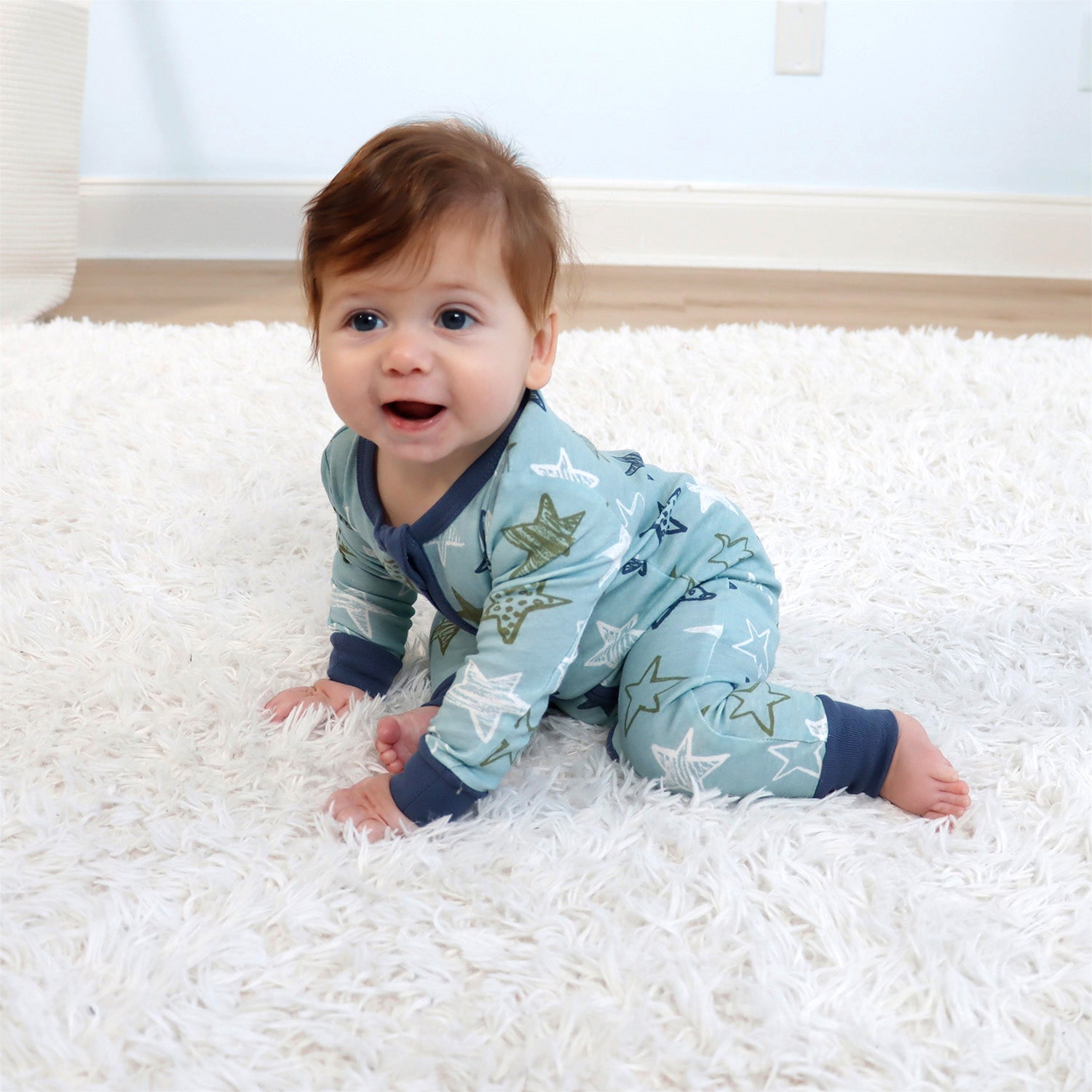 Dino Star Cotton Footless Sleepers for Boys, 2 Pack