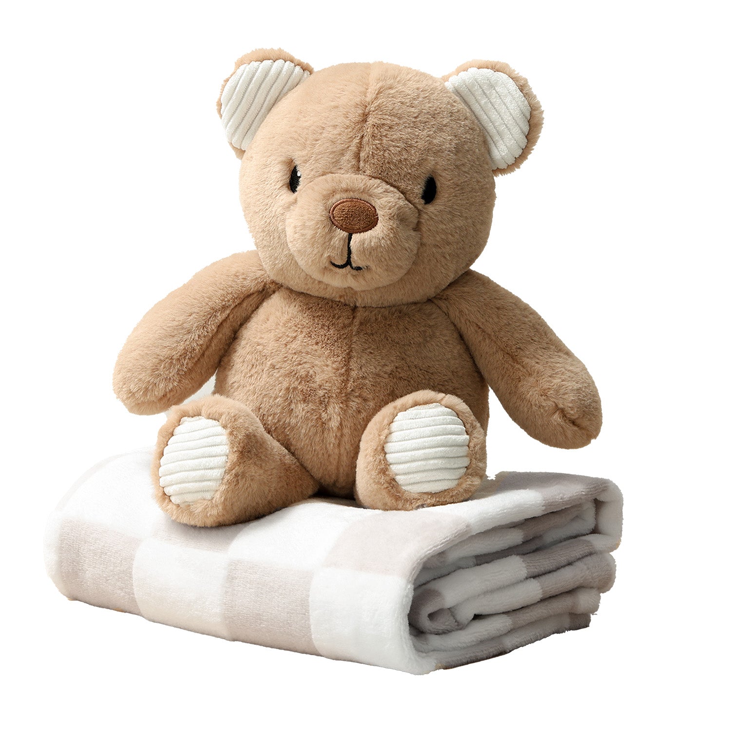 Teddy Bear Plush Stuffed Animal and Blanket Gift Set