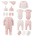 Layette Gift Set for Baby Girls, Celestial Blush Floral, 15-Piece
