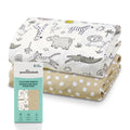 Earth Safari Playard Sheets for Baby Boys and Girls, 2-Pack