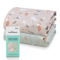 Woodland Story Crib Sheet for Baby Boys and Girls, 2-Pack