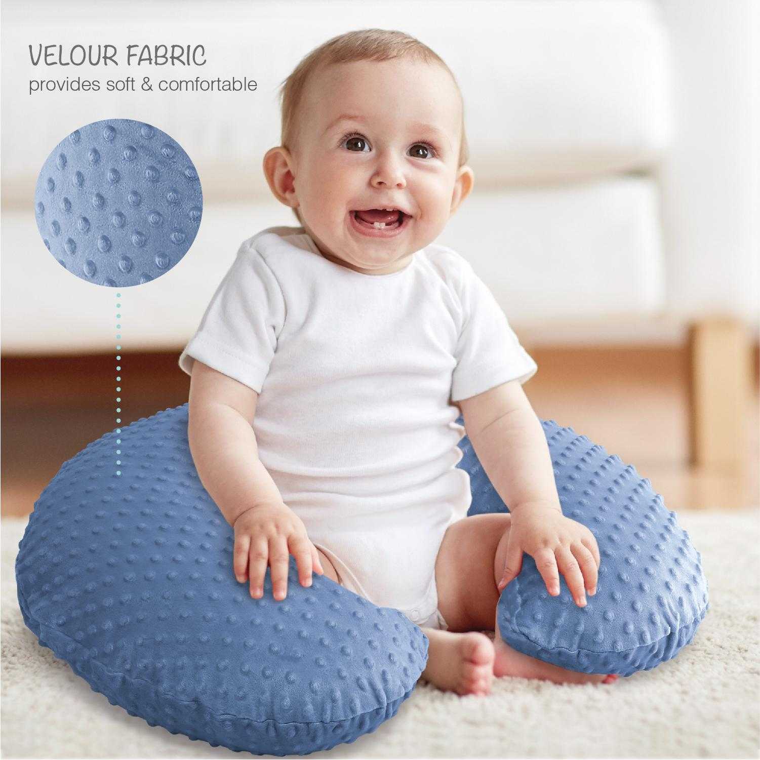 Pillow Cover Blue Boppy Pillow Widgey 5-in-1 Nursing Pillow Dusty