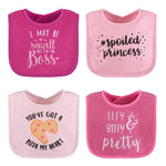 Pink Baby Girl Terry Bib Set of 8