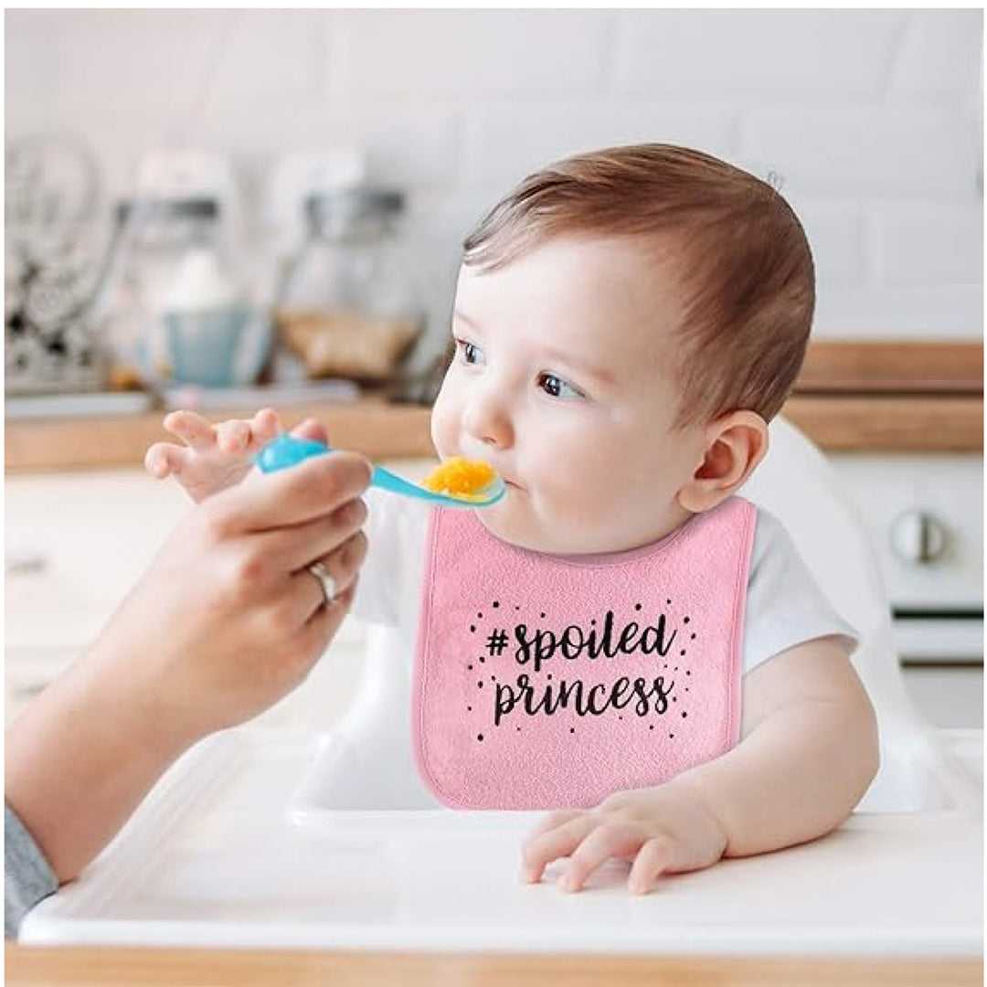 Pink Baby Girl Terry Bib Set of 8