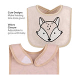 Cotton Baby Bibs, 8 Pack, Grey, Black, White
