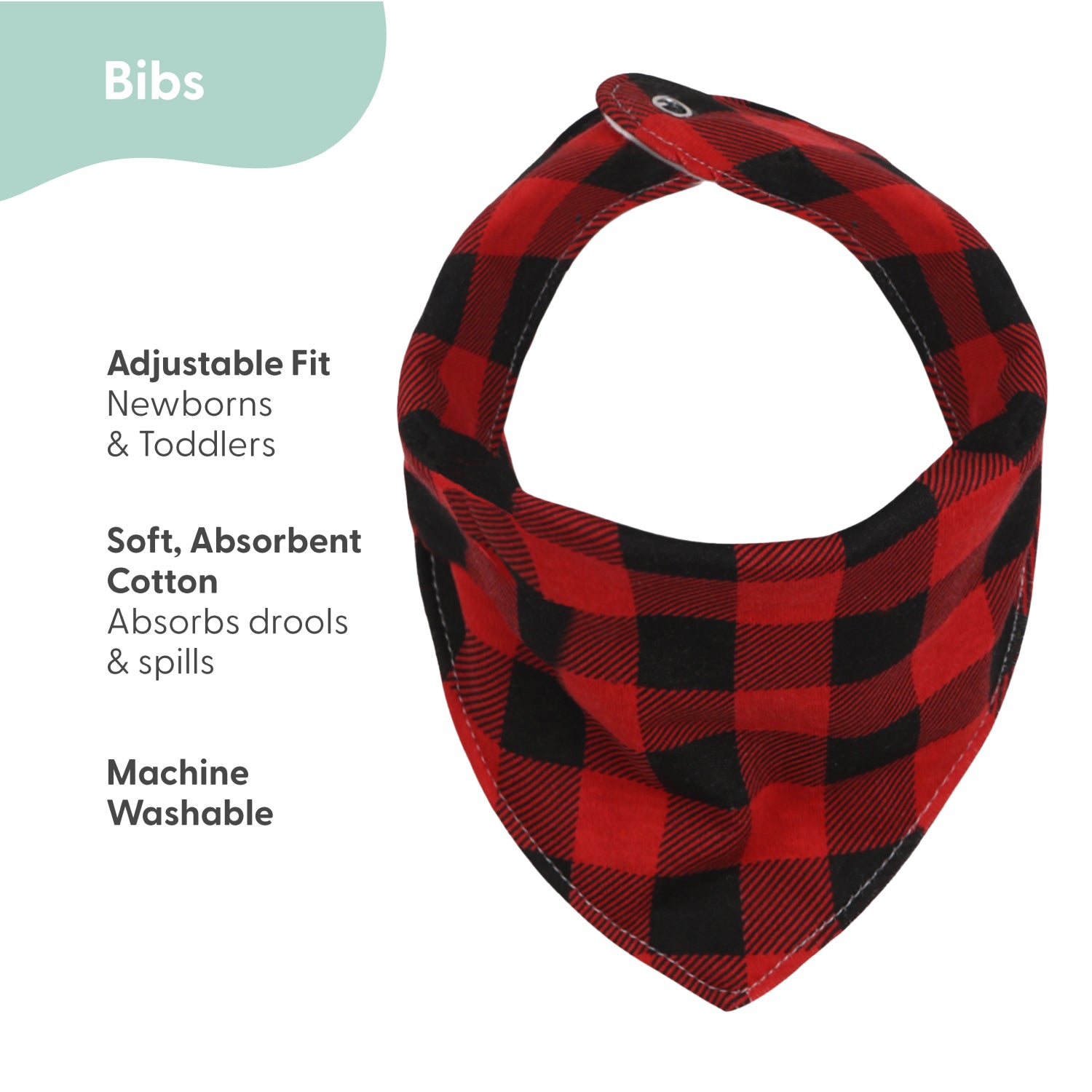 Adult Bibs 8-Pack Adult Bandana Bibs Super Soft Absorbent For