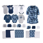 Blue Camo Baby Layette Gift Set, 23 Pieces The Peanutshell