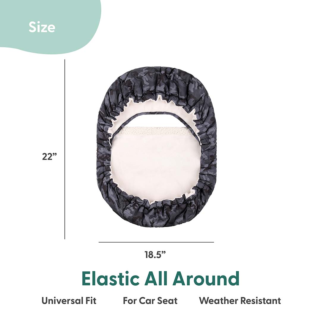 Black Camo Seasonal Car Seat Cover