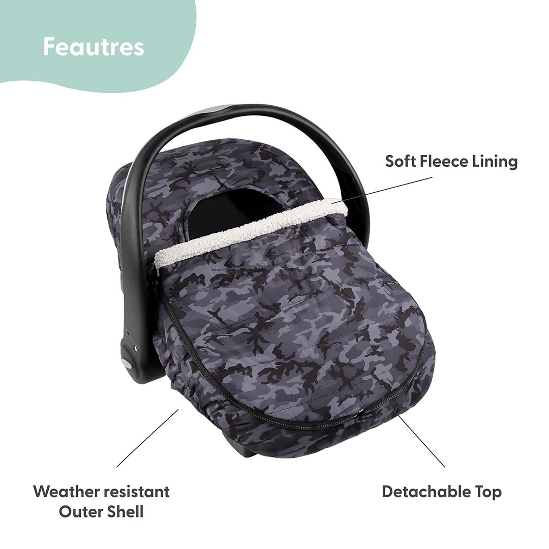 Black Camo Seasonal Car Seat Cover