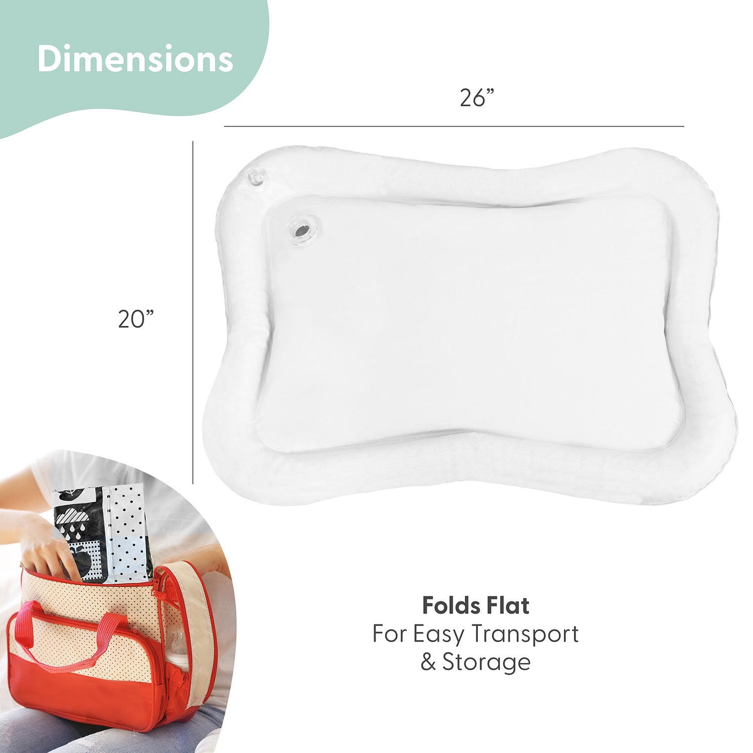 Montessori Tummy Time Water Play Mat Girls or Boys Farallon Brands