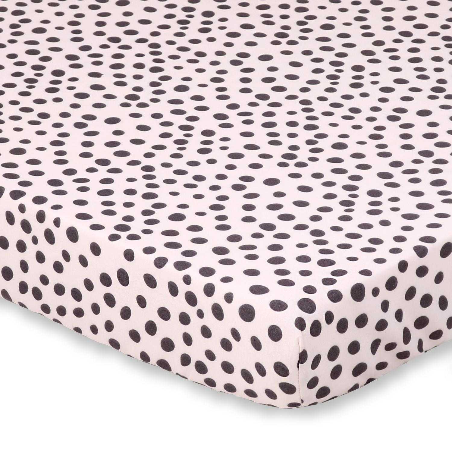 Cheetah Print Fitted Playard Sheets, 2-Pack Pink