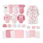 Rainbow Safari 23-Piece Layette Gift Set in Pink/White 0-3 months