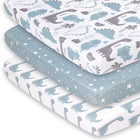 Blue Dino Fitted Playard Sh...