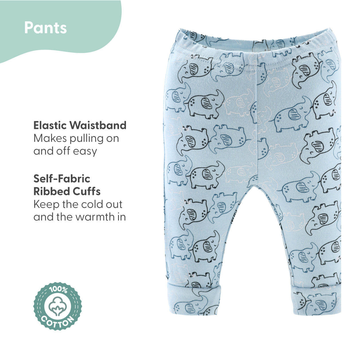 Layette Gift Set for Baby Boys - Elephant Blue, 30 Piece Farallon Brands