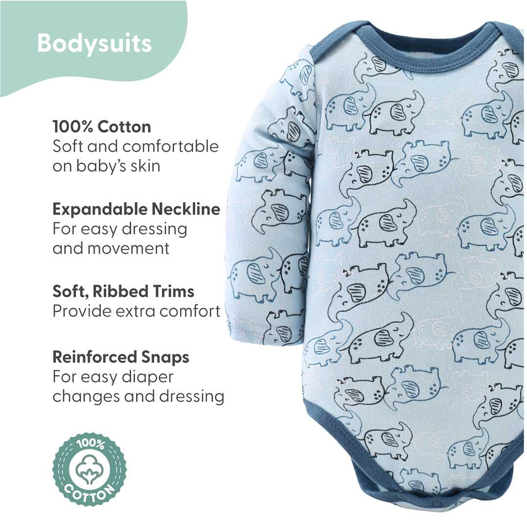 Elephant Blue Baby Layette Gift Set, 30 Piece