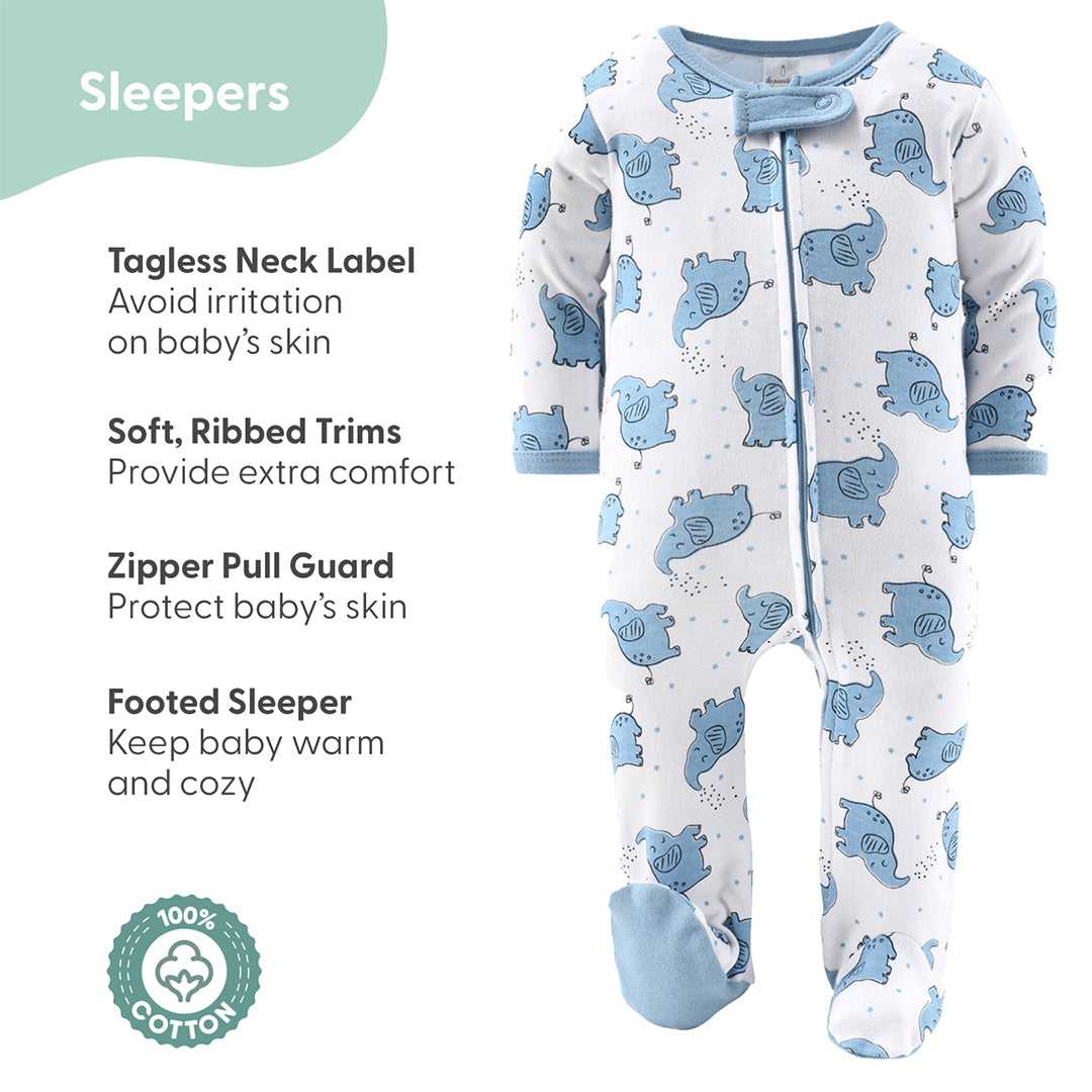 Elephant Blue Baby Layette Gift Set, 30 Piece