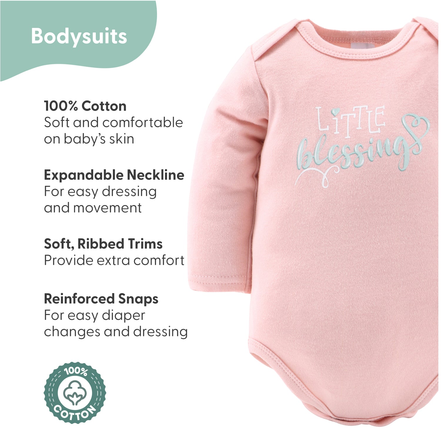 Clothing Gift Set for Baby Girls - Floral Elephant, 30 Piece Farallon Brands