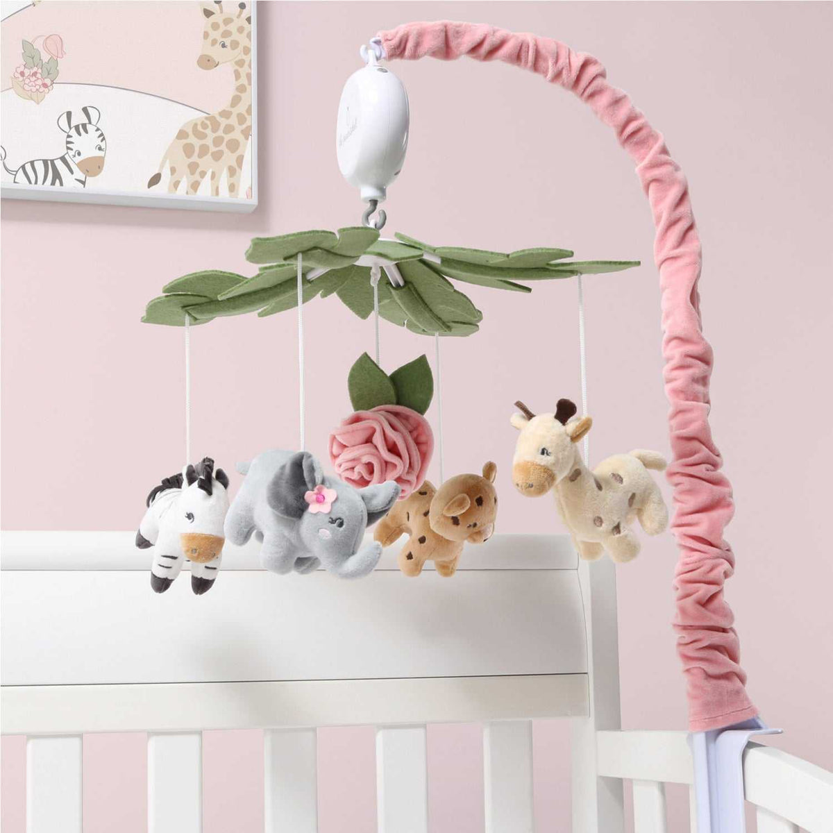 Clouds Pink Musical Mobile Pink Cot Mobile Wildest Dreams Baby