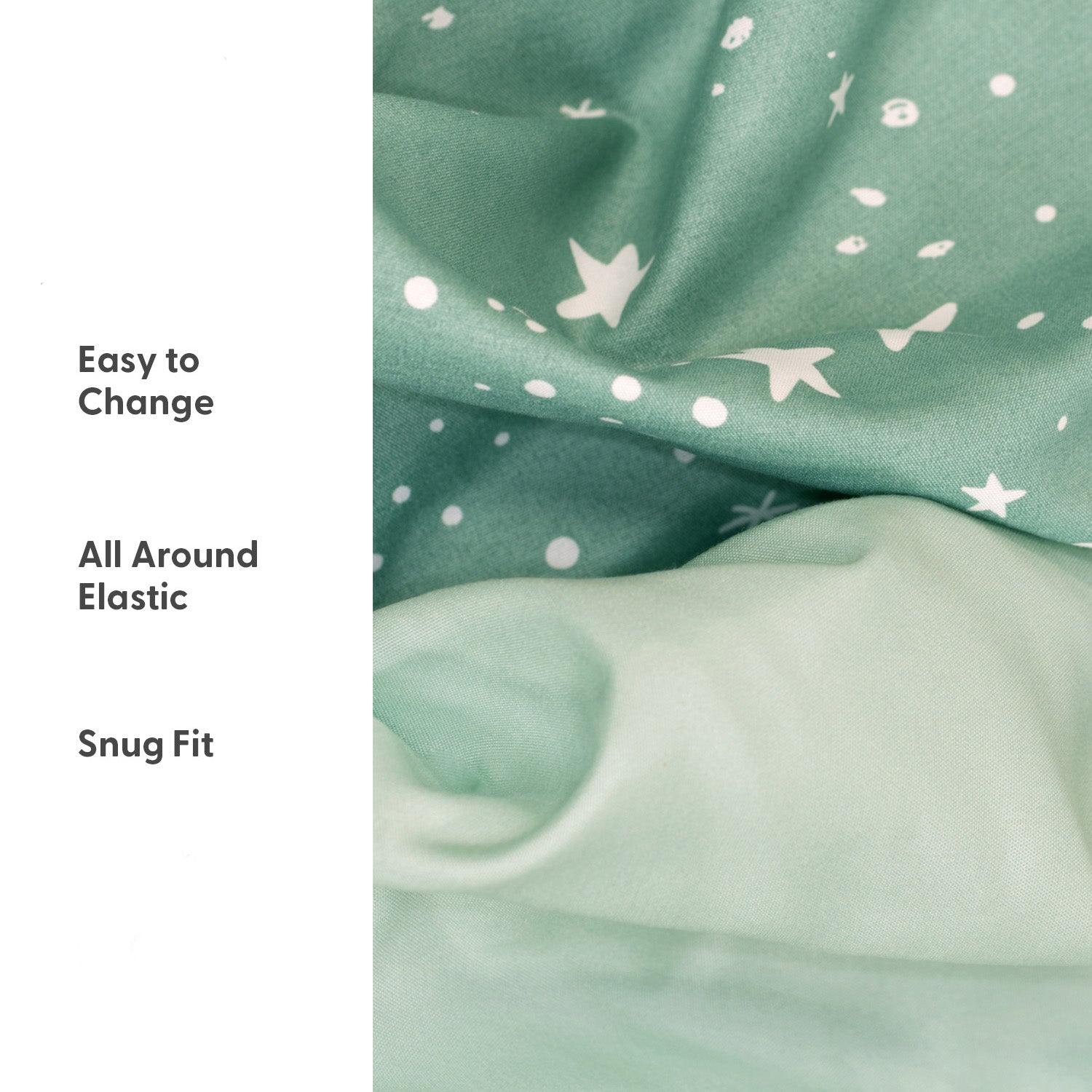 Green Safari Baby Bassinet Sheets 4-Pack for Boys and Girls