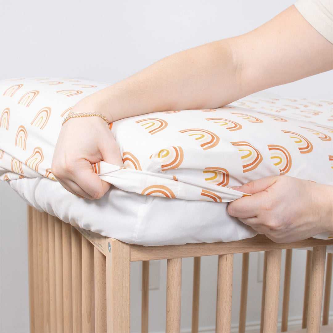 Boho 4-Pack Fitted Crib Sheet Set, Warm Earth Tones