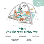 Safari 7-in-1 Baby Activity Gym and Playmat Farallon Brands
