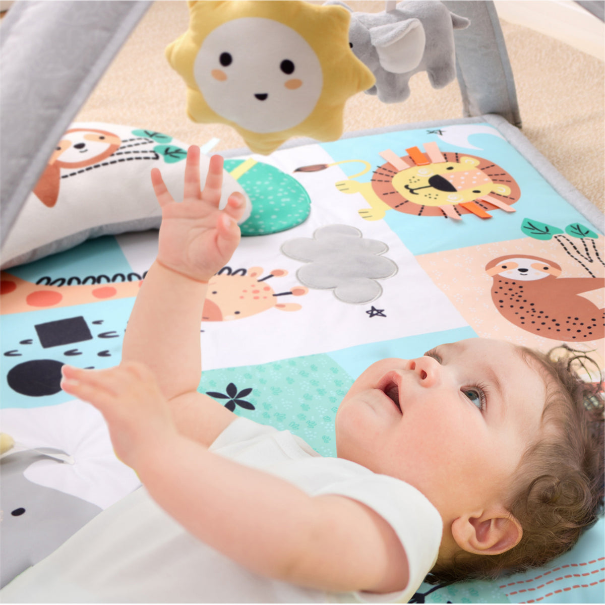 Safari 7-in-1 Baby Activity Gym and Playmat Farallon Brands