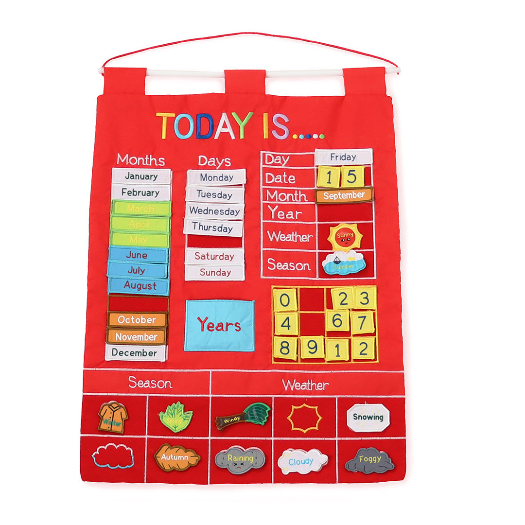 Today Is Learning Calendar, Red