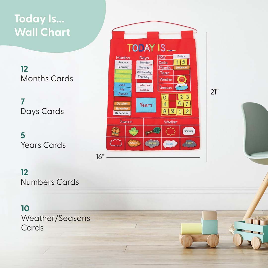 Today Is Learning Calendar, Red