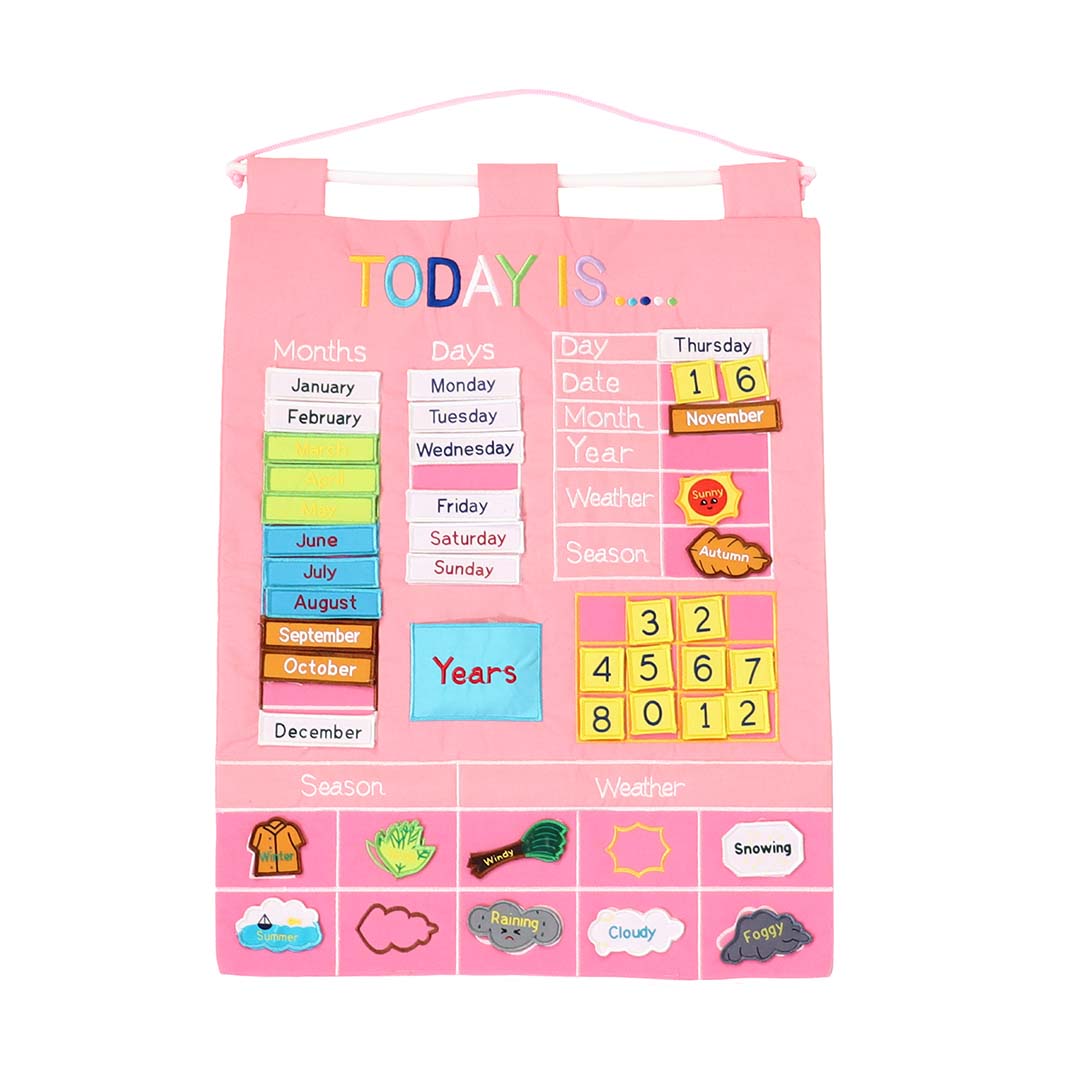 Today Is Learning Calendar, Pink