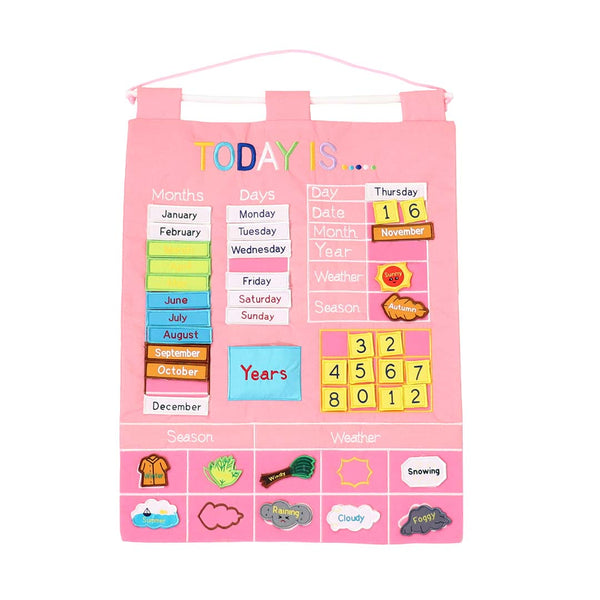 Today Is Learning Calendar, Pink