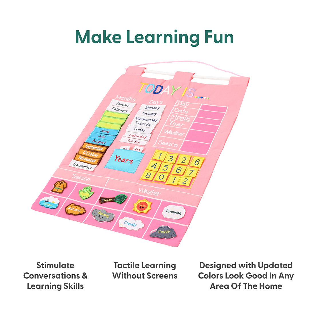 Today Is Learning Calendar, Pink