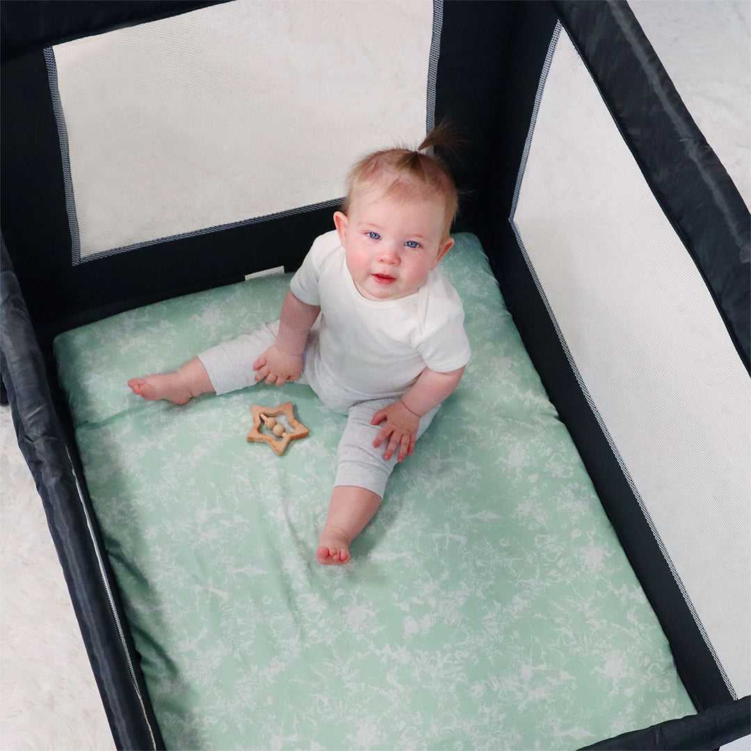 Boho Tie Dye Fitted Playard Sheets, 3-Pack