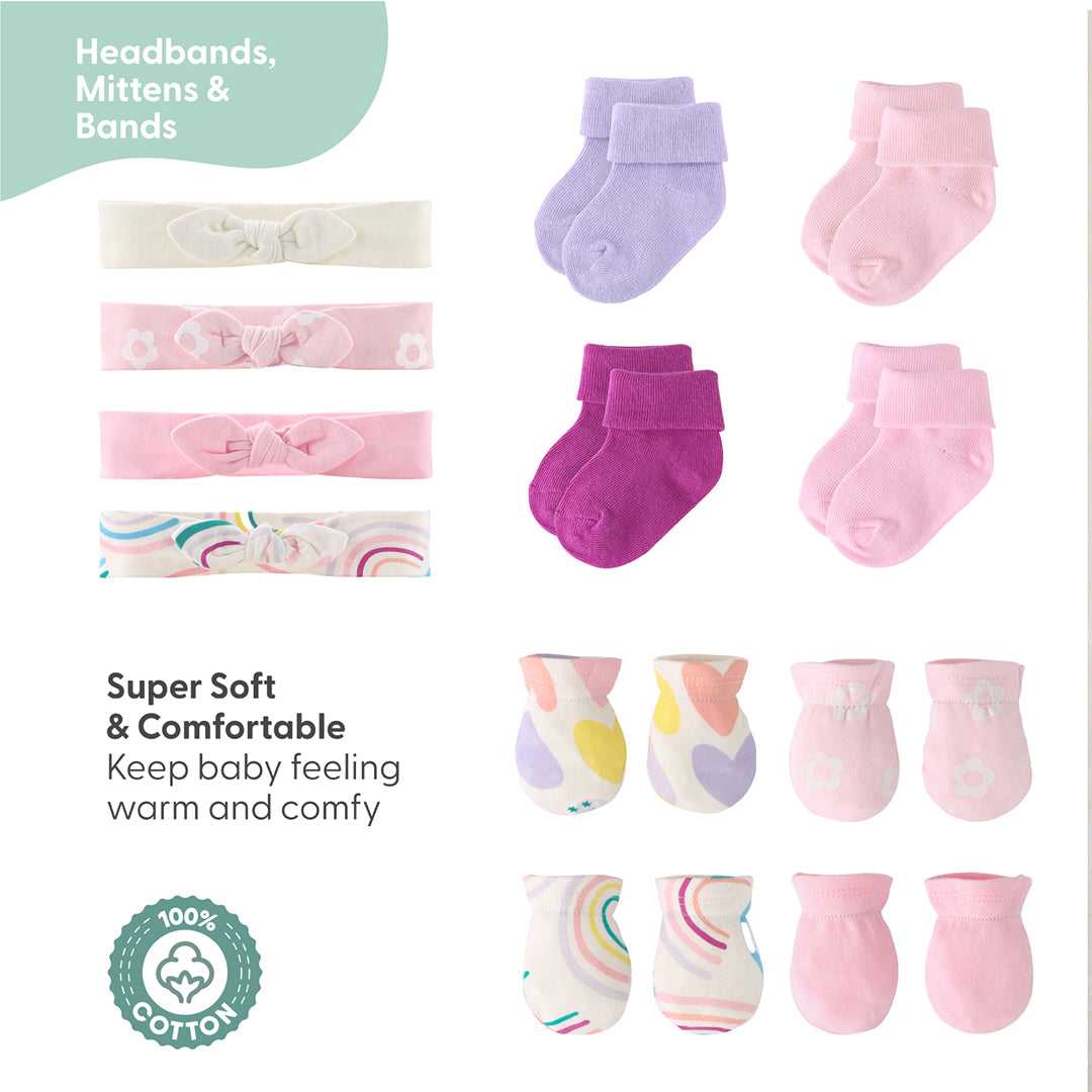 Pretty Sweet Baby Layette Clothing Gift Set, 30 Piece