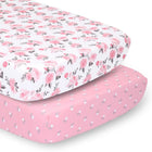 Pink Roses 2-Pack Baby Girl...