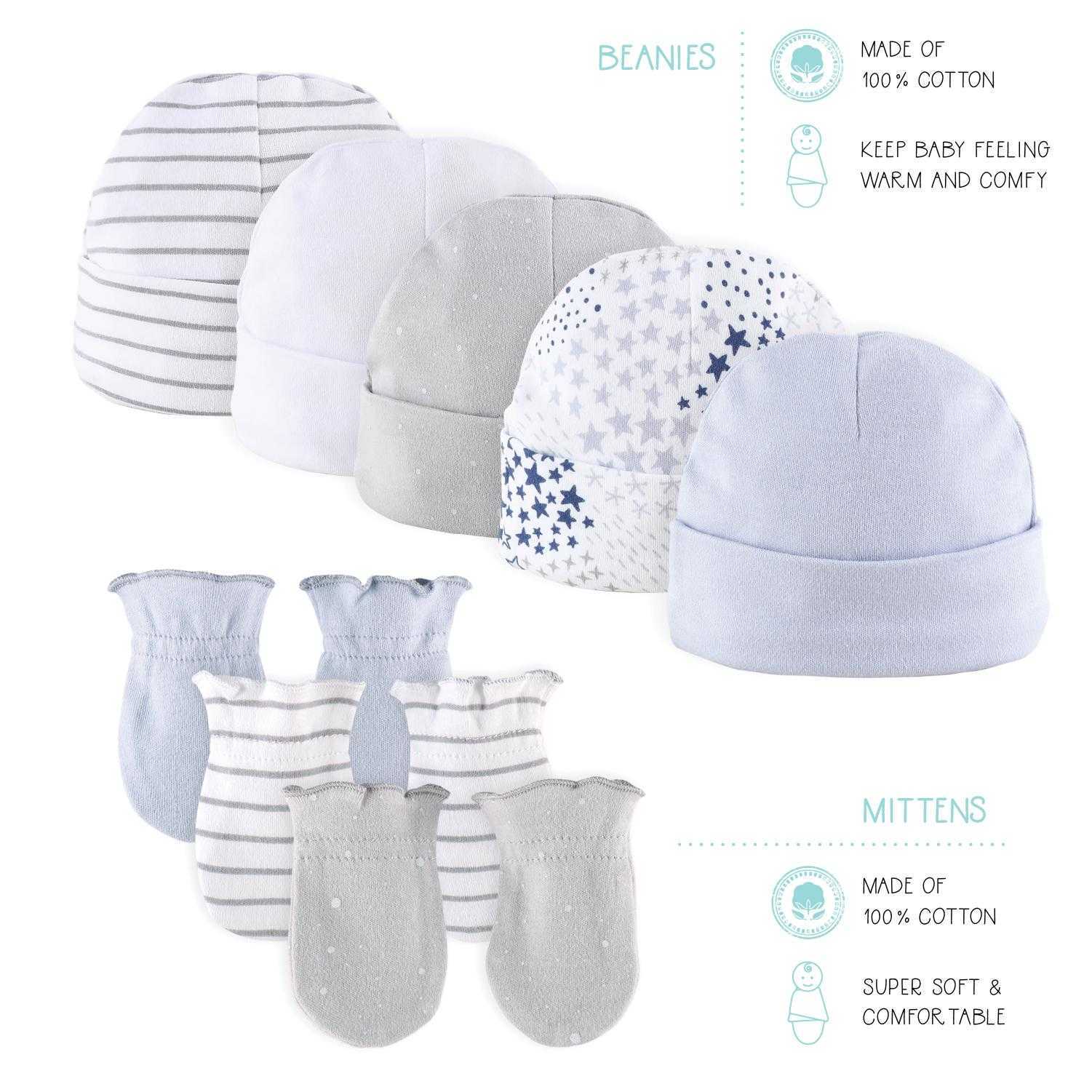 Blue, Grey Baby Layette Gift Set, 23 Piece
