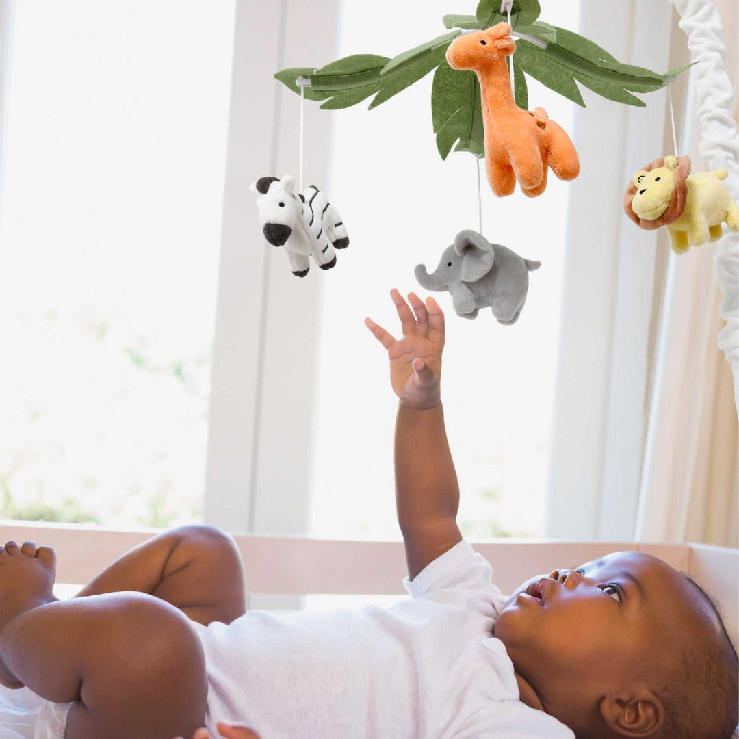 Safari Animals Baby Musical Crib Mobile