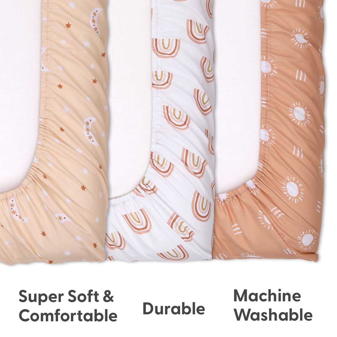 summer infant changing pad covers The Peanutshell Boho 3-Pack Changing Pad Cover