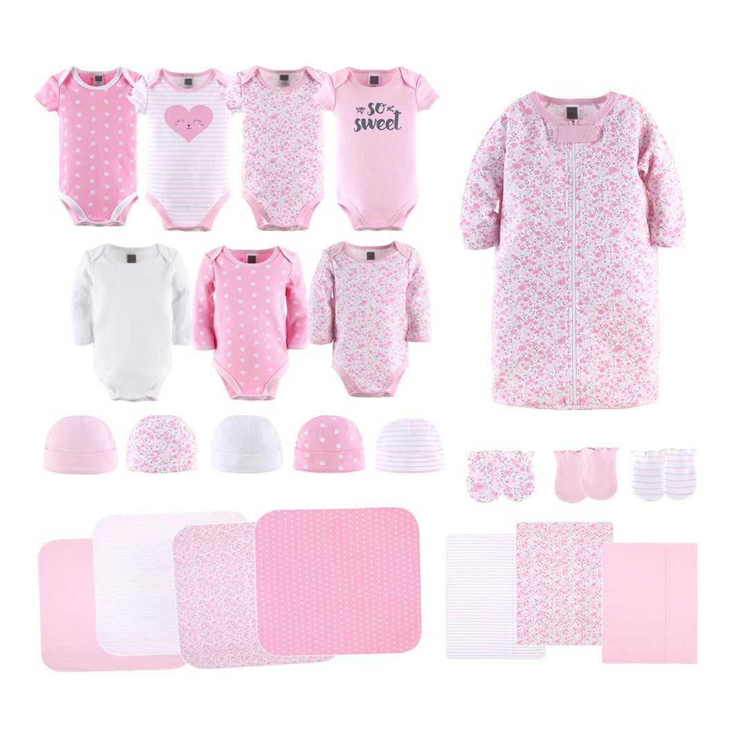 Floral Baby Layette Gift Set, 23 Piece Set